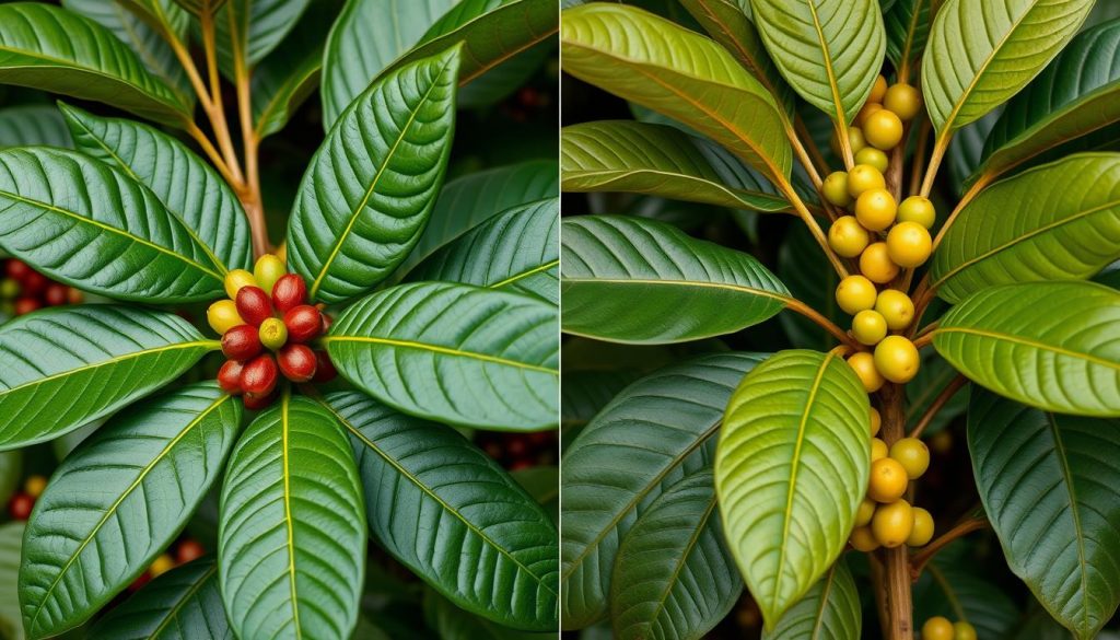 Arabica vs Robusta botanical differences